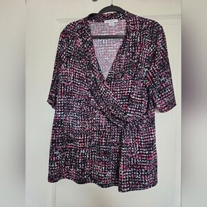 Liz Claiborne Abstract Blouse
